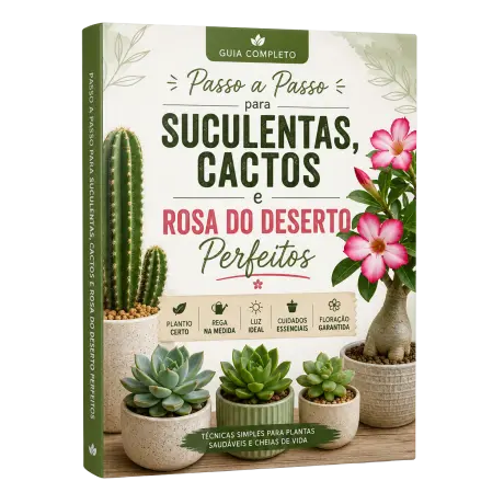 Passo a Passo para Suculentas, Cactos e Rosa do Deserto Perfeitos